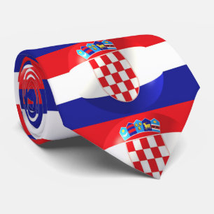 Kroatische Flaggengestaltung Krawatte