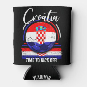 Kroatische Fußballflagge, Kroatische Fußballmannsc Dosenkühler
