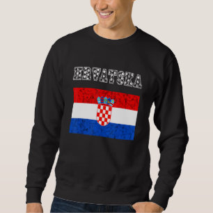 Kroatische Fußballmannschaft Hrvatska Kroatisch Pr Sweatshirt