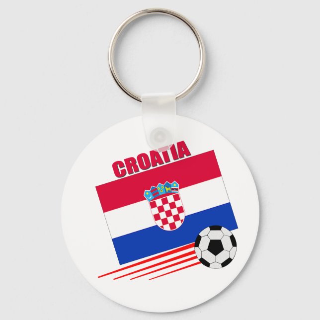 Kroatische Fußballmannschaft Schlüsselanhänger (Vorderseite)