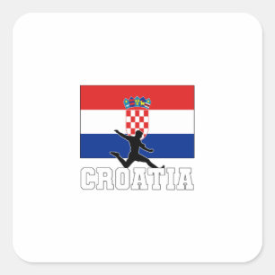 Kroatische Fußballnationalmannschaft Quadratischer Aufkleber