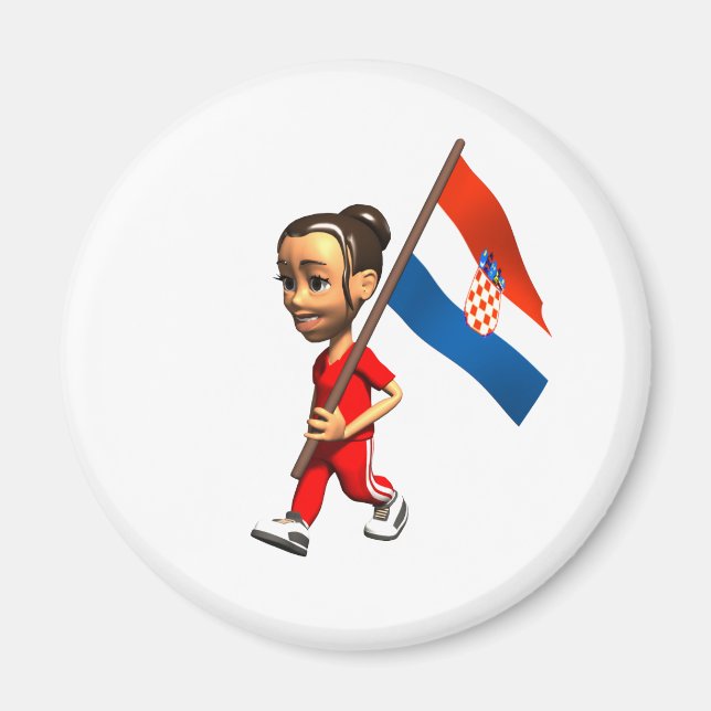 Kroatische Girl Magnet (Vorne)