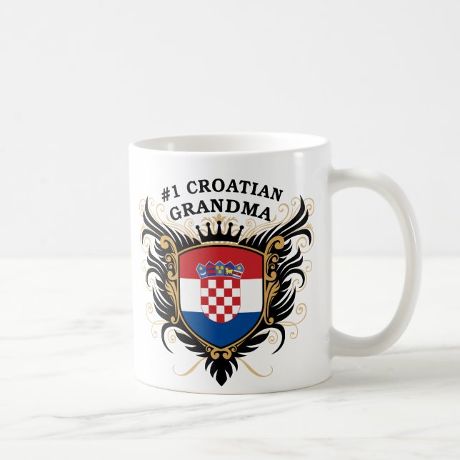Kroatische Großmutter der Nr.-eine Kaffeetasse (Rechts)