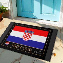 Kroatische Hausmatte, kroatische Flaggensport / Wi Fußmatte