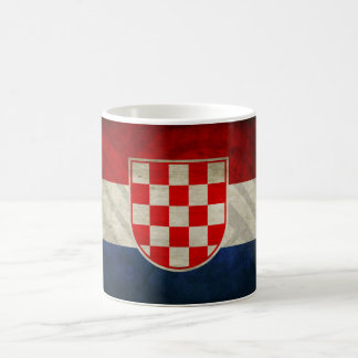 Kroatische historische Flaggen-Tasse Kaffeetasse