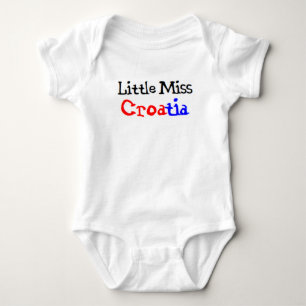kroatische kleine Miss Baby Strampler