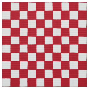 Kroatische nationale Karo - rote weiße Quadrate Stoff