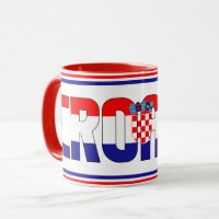 Kroatische Nationalflagge Patriotischer Kaffee