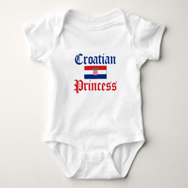 Kroatische Prinzessin 1 Baby Strampler (Vorderseite)