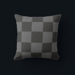 Kroatische Schachbrettmuster grau Kissen<br><div class="desc">Kroatische Schachbrettmuster grau</div>