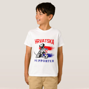Kroatische Schule Sportspieler Niedlicher Dalmatin T-Shirt