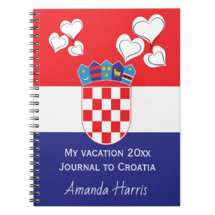 Kroatische Staatsflagge patriotische Geschenke Notizblock