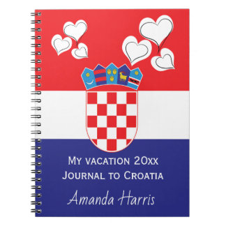 Kroatische Staatsflagge patriotische Geschenke Notizblock