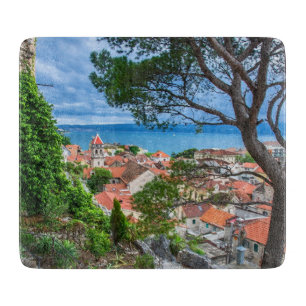 Kroatische Stadt Omis. Schneidebrett