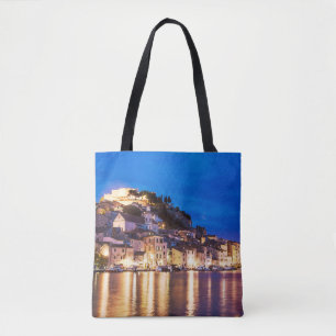 kroatische Stadt Sibenik in der Nacht Tasche