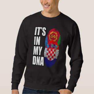 Kroatische und eritreische DNA-Kennzeichnung "Mix- Sweatshirt
