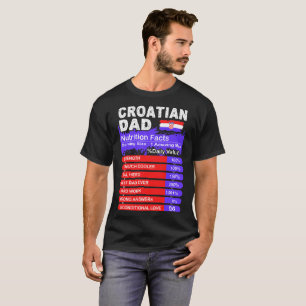 Kroatische Vater-Nahrungs-Tatsachen, die T-Shirt