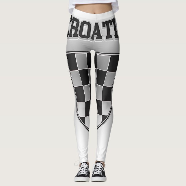 Kroatische Wappen Leggings (Vorderseite)