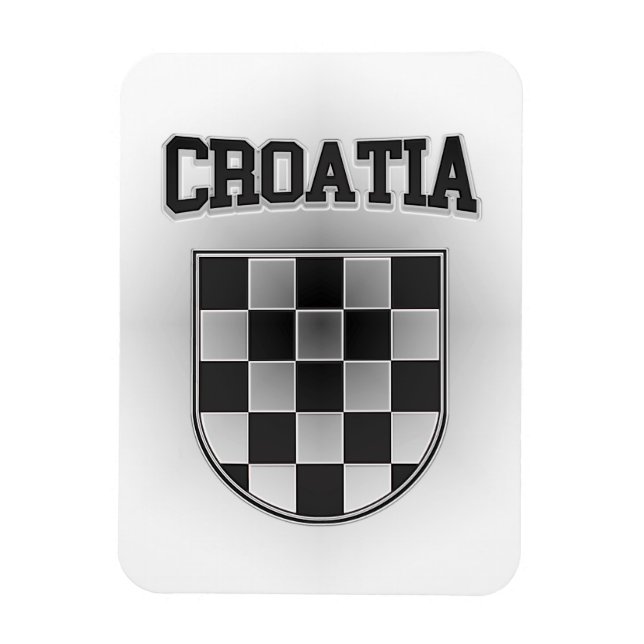 Kroatische Wappen Magnet (Vertikal)