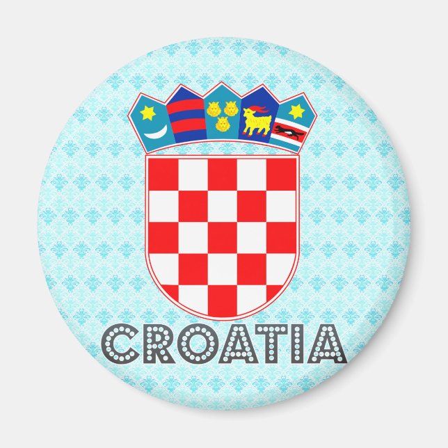Kroatische Wappen Magnet (Vorne)