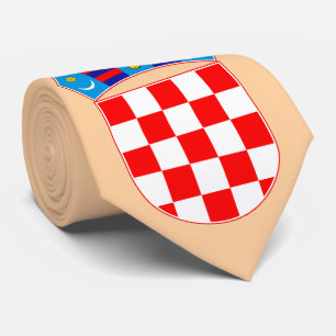 Kroatische Wappen Patriotin Krawatte