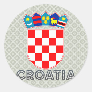Kroatische Wappen Runder Aufkleber