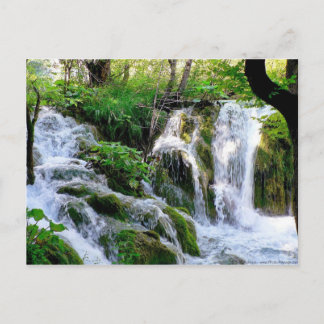 Kroatische Wasserfall Postkarte