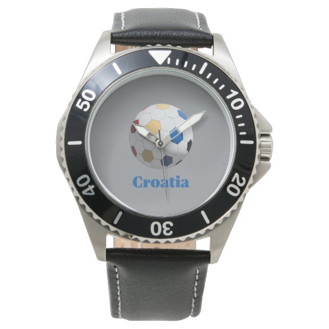 Kroatischer Fußball Armbanduhr (Vorderseite)