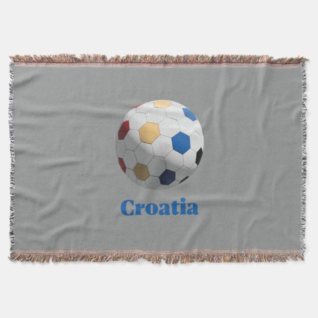 Kroatischer Fußball Decke (Vorderseite)