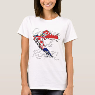 Kroatischer Mädchen-Felsen! T-Shirt