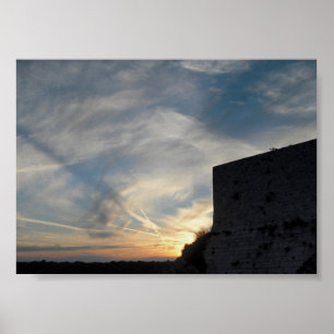 Kroatischer Sonnenuntergang Poster