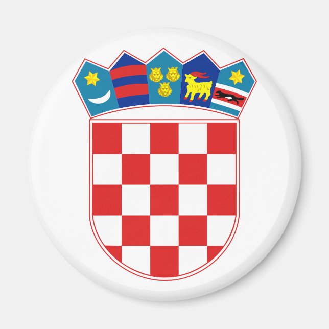Kroatisches Emblem Magnet (Vorne)