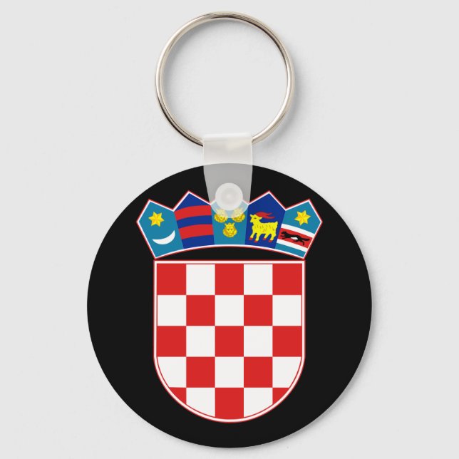 Kroatisches Emblem Schlüsselanhänger (Vorderseite)