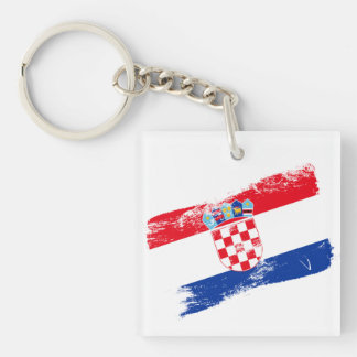 Kroatisches Flaggen-Schlüsselanhänger – Perfektes Schlüsselanhänger