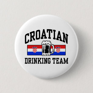 kroatisches Trinkteam Button