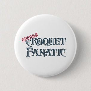 Krokett-Fanatiker Button