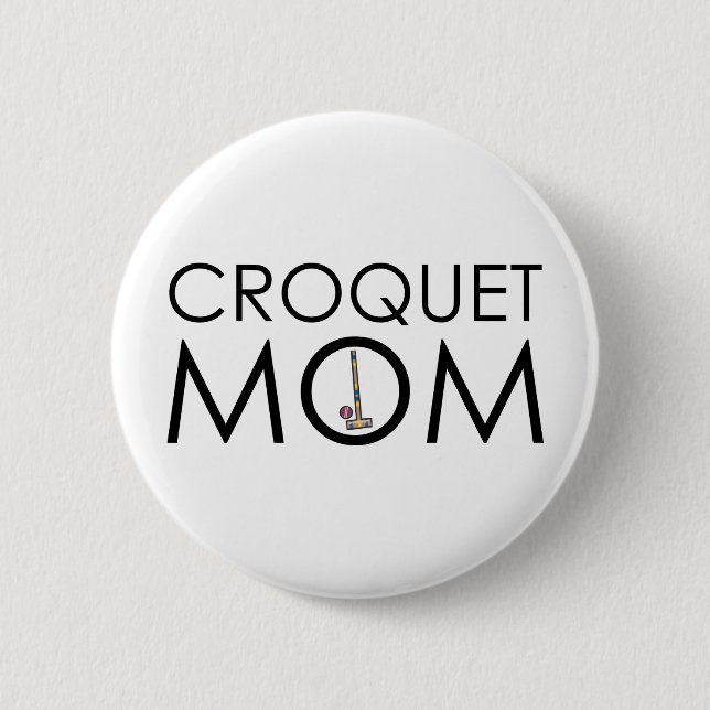 Krokett-Mama Button (Vorderseite)