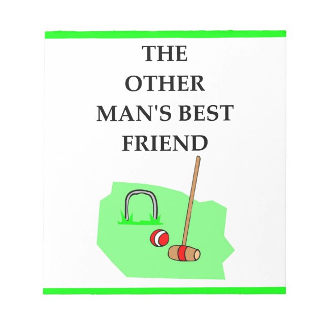 Krokett Notizblock (Vorderseite)