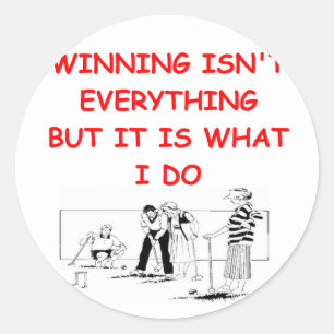 Krokett Runder Aufkleber