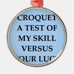 Krokett Silbernes Ornament