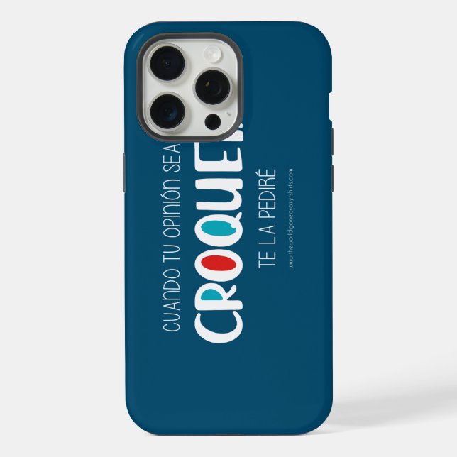 Kroketten iPhone 15 Pro Max Hülle (Rückseite)