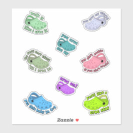 Kroketten zitieren lustigen Stickerspack Aufkleber