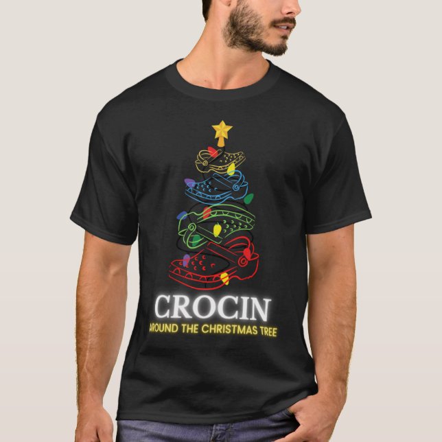 KROKIN um die Weihnachtsbaummatternfamilie T-Shirt (Vorderseite)