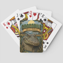 Krokodil afrikanische Feuchtgebiete POPCUT Spielkarten