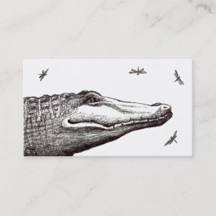 Krokodil Alligator Fallensteller Ringkämpfer Tour  Visitenkarte