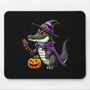 Krokodil Alligator Hexenhut Kostüm Gruselig Mousepad