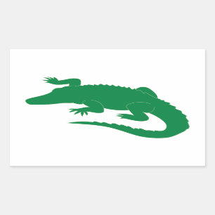 Krokodil-Alligatoralligatorreptil Rechteckiger Aufkleber