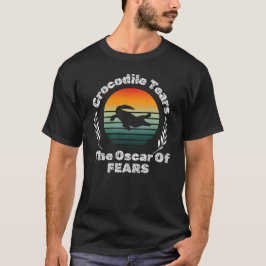 Krokodil-Alligatoren Silhouette Reptil T-Shirt