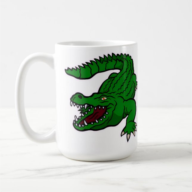 Krokodil Cartoon  Kaffeetasse (Links)