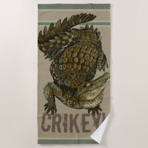 Krokodil Crikey! Strandtuch